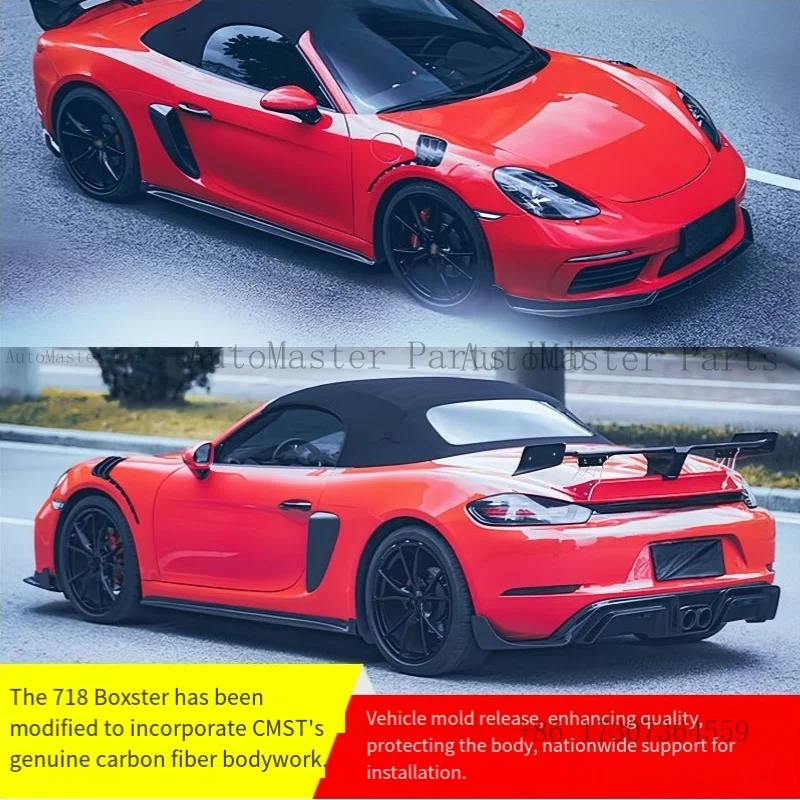 Suitable for Porsche 718 Boxster Upgraded Version with Carbon Fiber Material Surround and Complete Body Kit