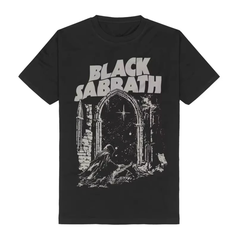 Into The Void Black Sabbath Peripheral Pattern Printing Summer Luxury Brand Cotton Men's and Women's T-Shirts Short Sleeves