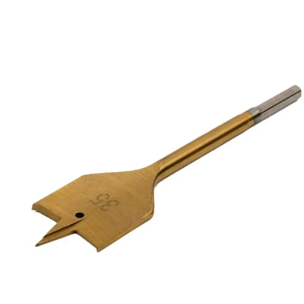 13Pcs Titanium Coated Flat Spade Drill Bits Set Krachtige Wooden Cutter 6-35mm 1/4" Hex Shank Wood Box Woodworking view 6