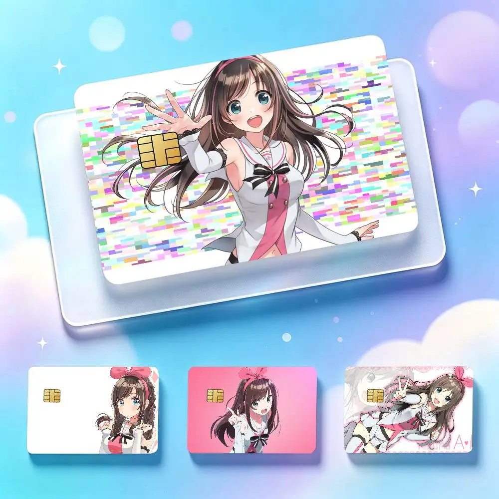 Vtuber Kizuna AI Card Stickers for Bank Access Protective Waterproof Film Cover Sticker Surprise Gift