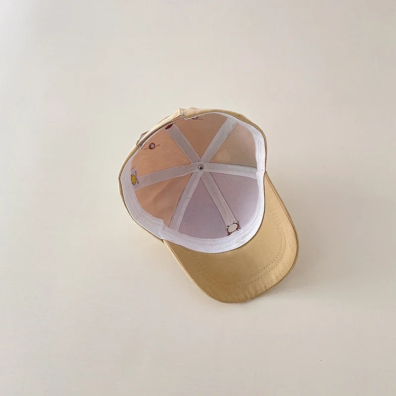 أزياء القطن قبعات للحماية من الشمس للأطفال طفل الصيف Snapback قبعة طفل الفتيات والفتيان الكرتون لطيف الدب التطريز الأطفال قبعة بيسبول