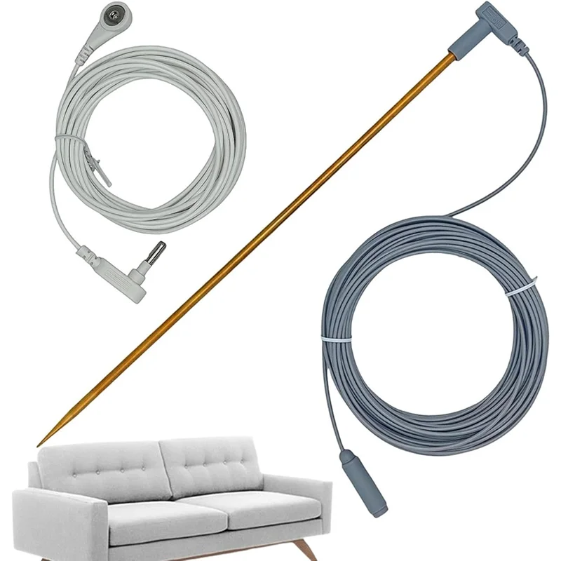 

A04G-Earthings Grounding Rod Kit-40Ft Female Ground Cord Included Lightweight Ground Rod With Copper,For Grounded Earth Connect