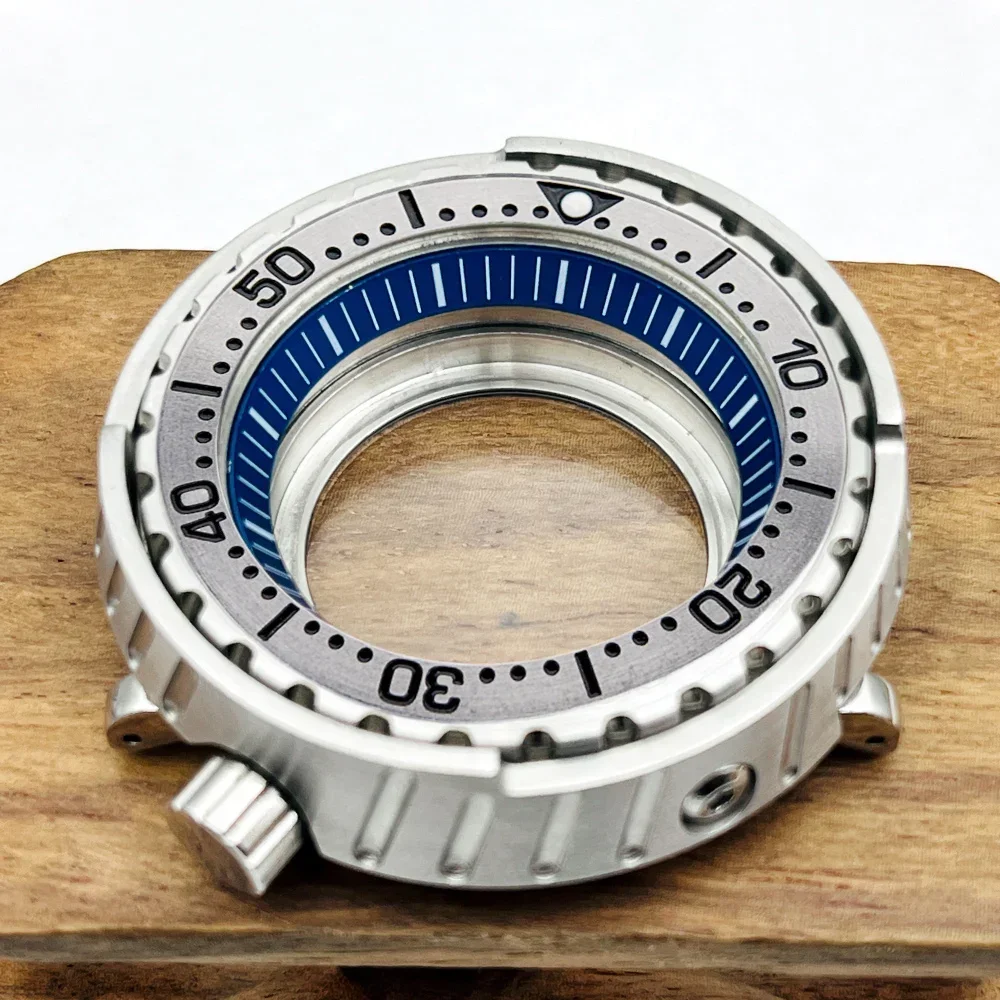 Boîtiers de montre en verre saphir de thon, 47mm, adaptés au mouvement NH34 NH35 NH36 4R35 7S26, couverture arrière transparente, boîtiers de montre de plongée