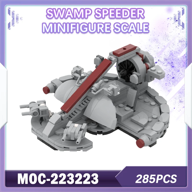 

285P MOC-223223 Space Wars Swamp Speeder минифигурка весы для взрослых и детей игрушечный набор строительных блоков Монтессори подарок украшение комнаты