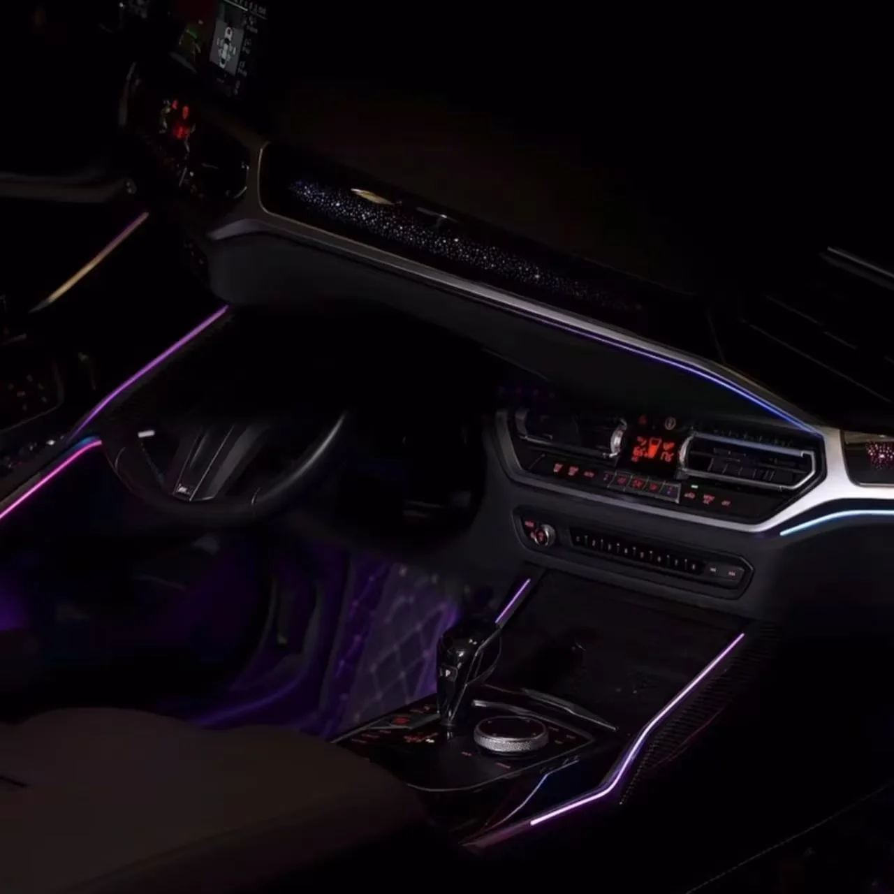 64-Color LHD/RHD Dynamic Ambient Light for   3 Series G20 2020-2022 Models Interior LED Starry Symphony  Lighting Kit