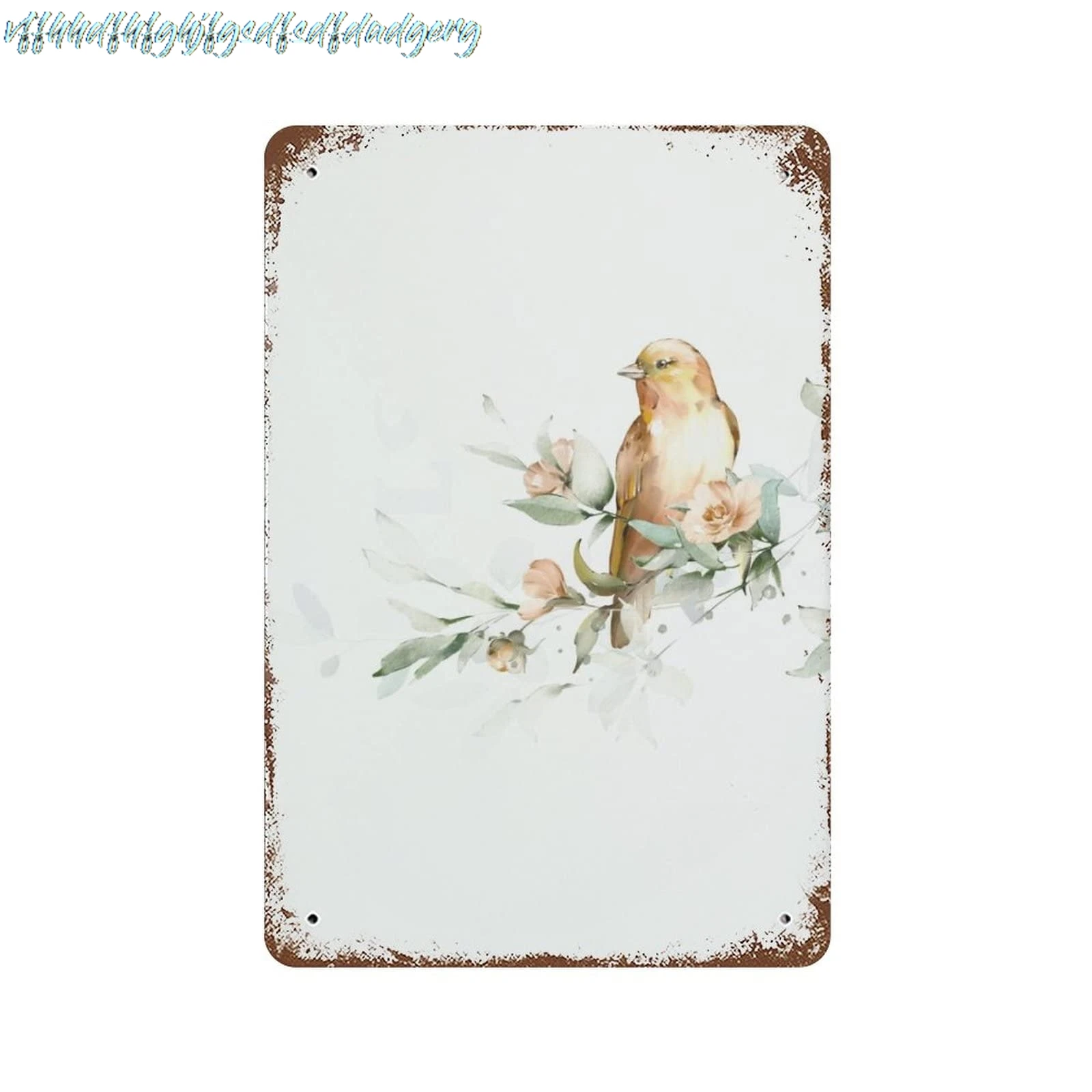 Soft Bird On Branch Vintage Metal Plaque Sign Retro Poster Vintage Metal Tin Signs For Women Men Garden Wall Decor for Home sign
