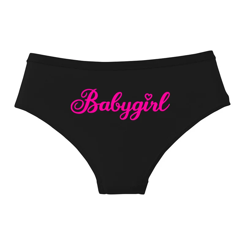 

Женские сексуальные трусики Babygirl с забавными буквами, удобное женское нижнее белье, бесшовные трусики, популярные трусы, нижнее белье, женские трусы