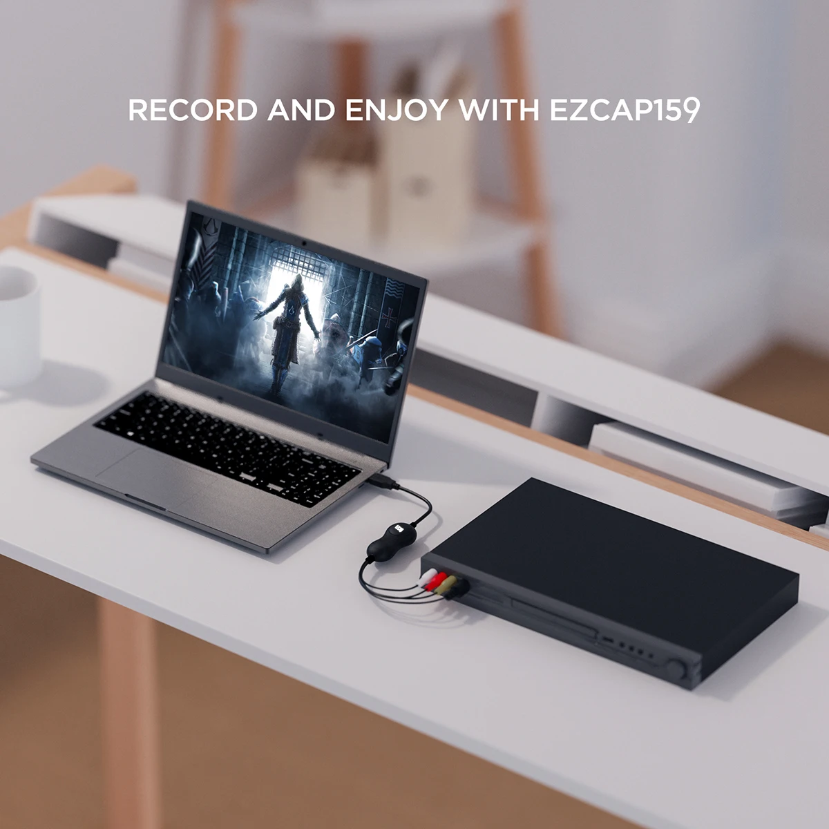 Original EZCAP AV S-Video USB 2.0 Audio Video Capture Card Plate Converter Adapter DVD DVR VHS for Win7 /8 /win10 Mac OS X 10.10