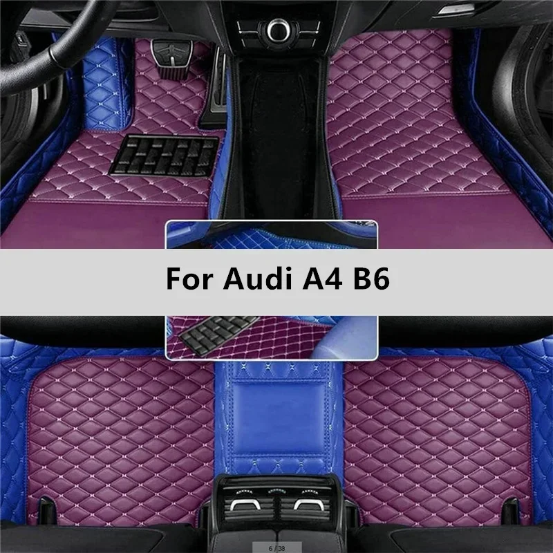 Custom Car Floor Mats For Audi A4 B6 2002 2003 2004 2005 2006 Floor Mat Car Mat Accessories Men Women Interior Accessories