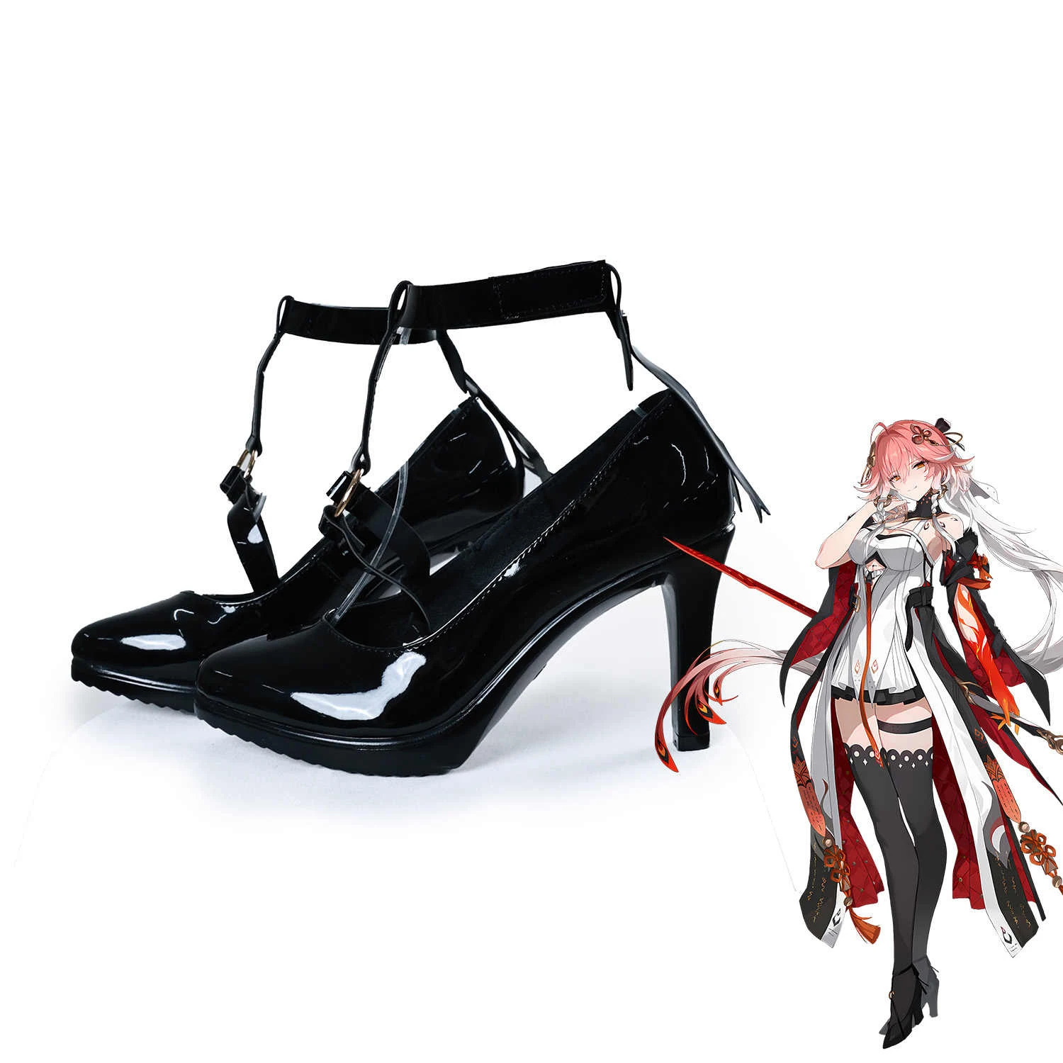 

Changli Cosplay Shoes Game Wuthering Waves Cosplay Halloween Costume Props High-heeled Shoes