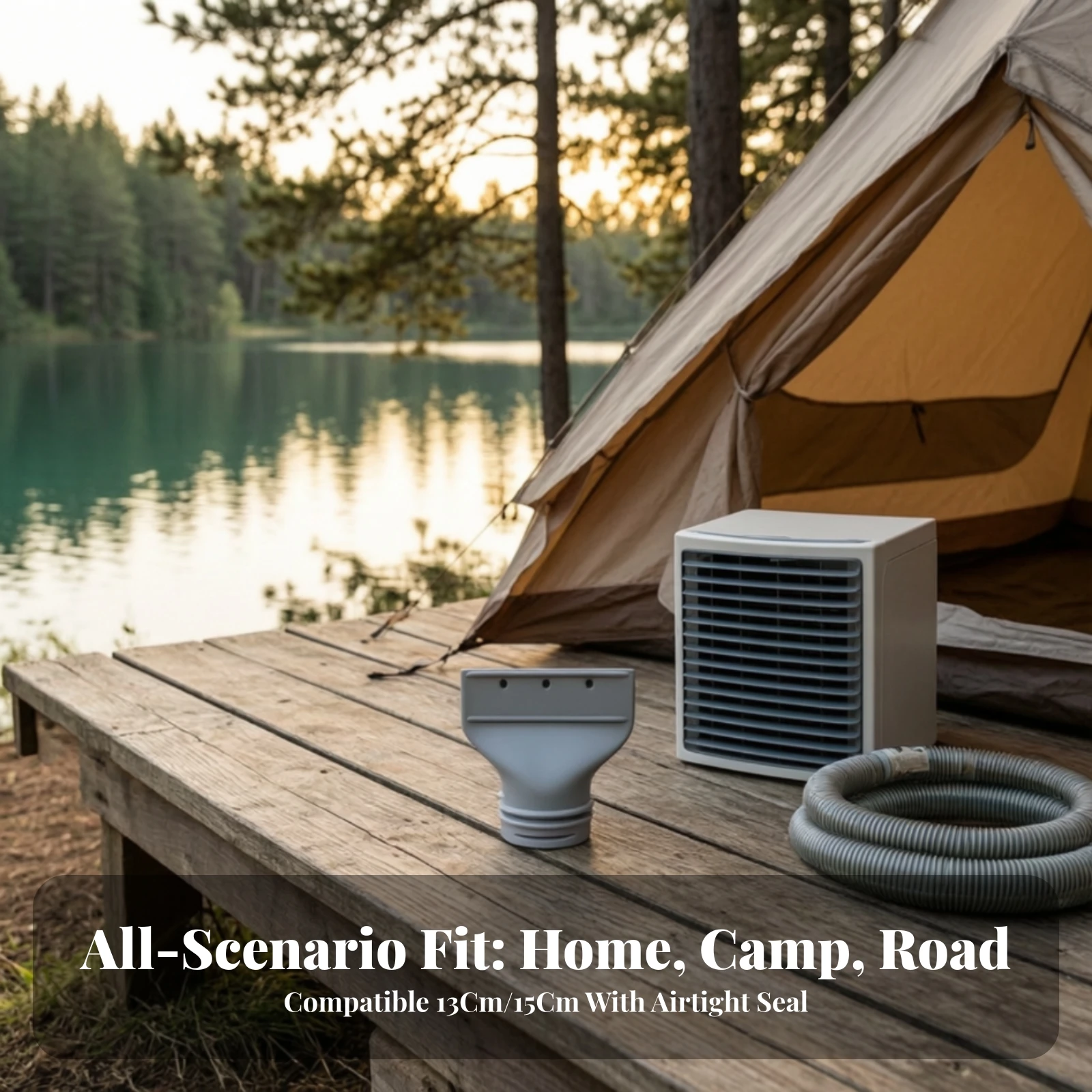 Portable Air Conditioner Exhaust Hose Adapter Leakproof Portable Air Conditioner Hose Coupler Universal Easy to Install