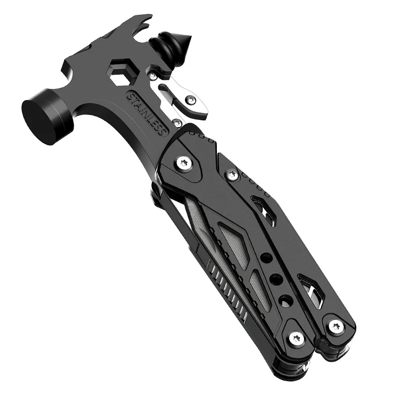 Multifunctional Fire Hammer Stainless Steel Hardware Pliers Tools Vehicle Safety Window Breaker Hammer