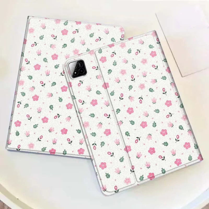 

Sweet cartoon flowers For Xiaomi Redmi Mi Pad 2 4 5 6 6s 7 8 11 12.5 12.4 11.2 8.7 SE Pro Plus Max Cover Tablet Case