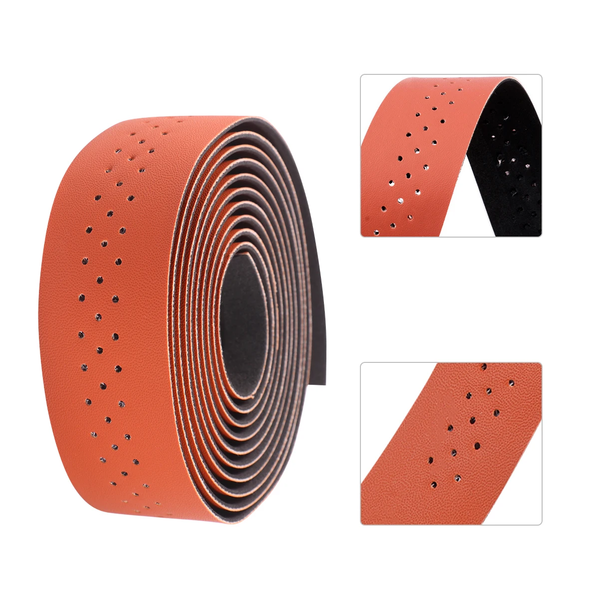 

1 set Shock Absorbent Damping Gravel Bike Cycling Handlebar Tape Punching Wrap Handlebar Strips Belt Strips