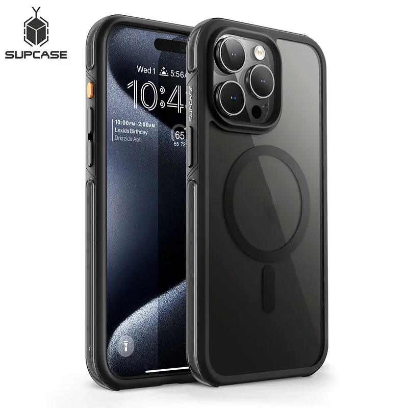 

SUPCASE для iPhone 15 Pro Max, чехол 6,7 дюймов 2023 UB Air Mag, ударопрочный, защита от падения, тонкий прозрачный защитный чехол-бампер