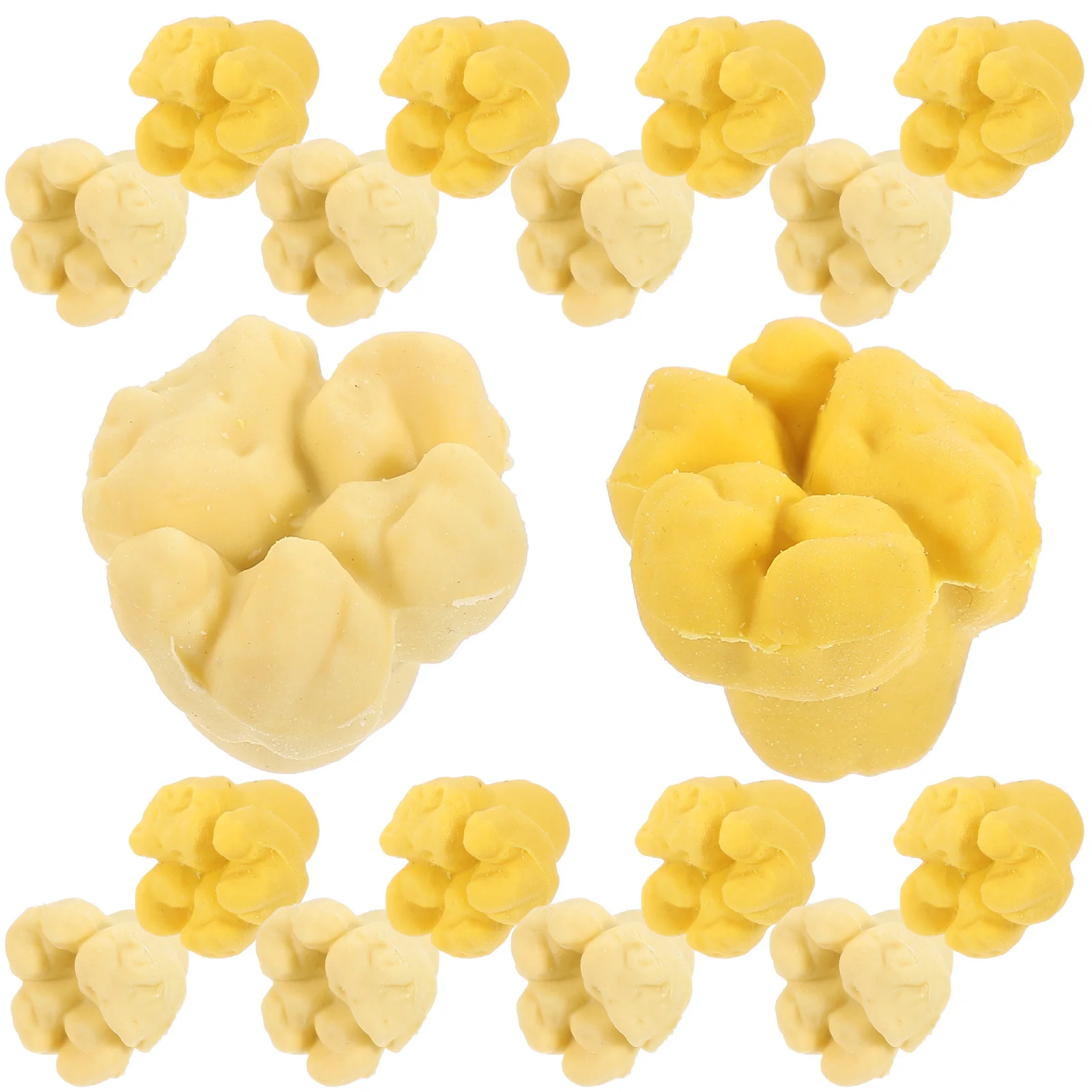 

20Pcs Creative Erasers Popcorn Shaped Kids School Supplies Cartoon Rubbers for Classroom Rewards Learning Stationery Back to