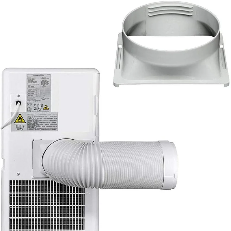 ABJN-5X Air Conditioner Exhaust Hose Interface, Portable Home Mobile Air Conditioner Body Fitting Connector, Square 15Cm