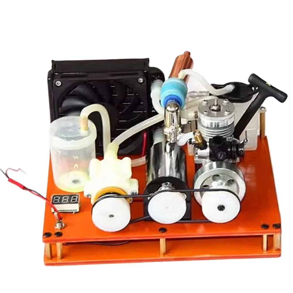 NF 18 Stage Methanol Engine 12V DC Miniature Water Cooled Generator Science Popularization Experimental Teaching Aid