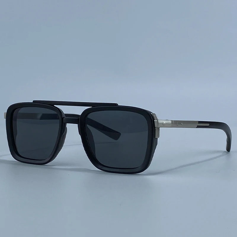 2026 Polarisierte Übergroße Quadratische Sonnenbrille für Damen Luxus Designer Doppelbrücken Y2K Mode Fahrbrille für Damen Retro Shades – Detail 15
