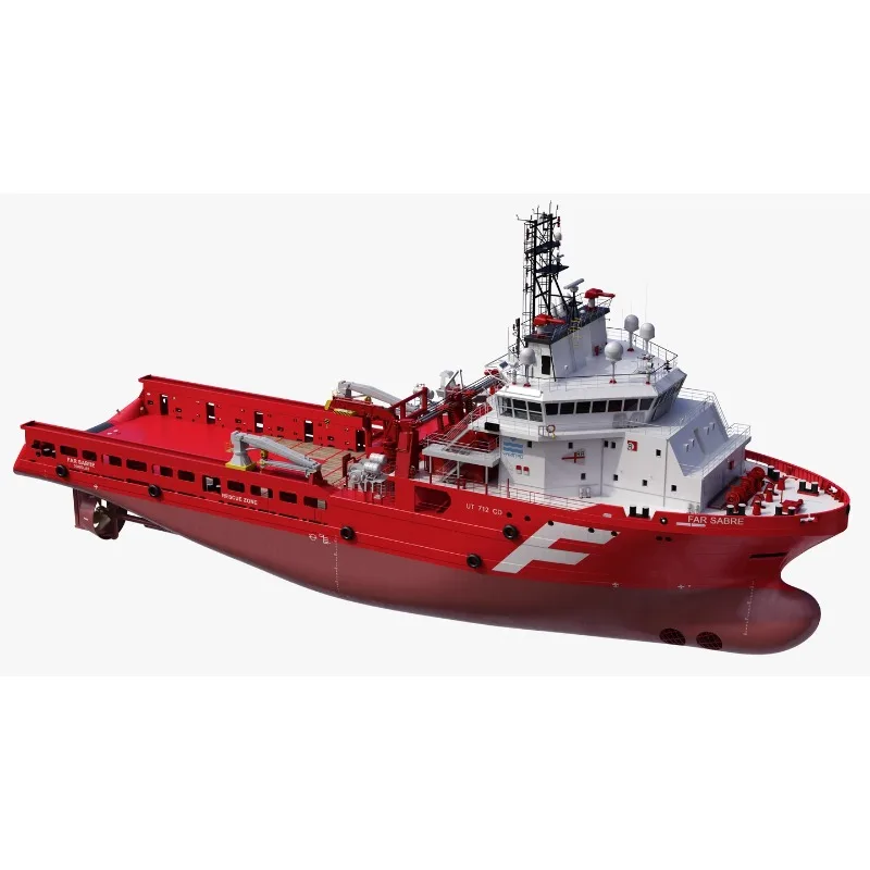 تجميع RC قارب أطقم منمذجة 1/100 مرساة كما AHTS Tug UT 712 لتقوم بها بنفسك طباعة ثلاثية الأبعاد اختياري المنتج النهائي