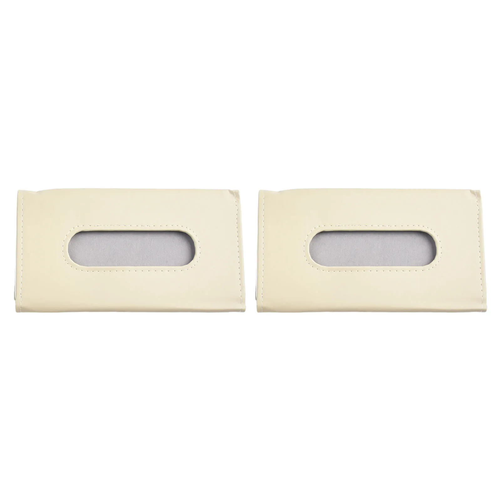 PU Couro Car Tissue Box Toalha Conjuntos, Car Sun Visor Tissue Box Holder, Decoração de armazenamento interior Auto, Acessórios de decoração do carro, 2pcs