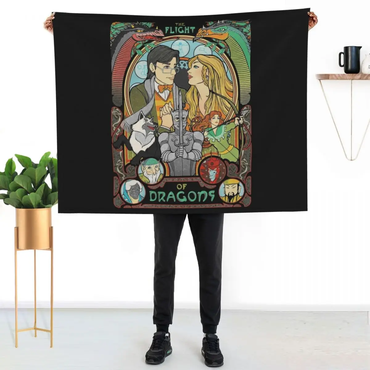Flight of Dragons Essential T-Shirt.png Throw Blanket Summer Retros Flannels Fashion Sofas Thermals For Travel Single Blankets