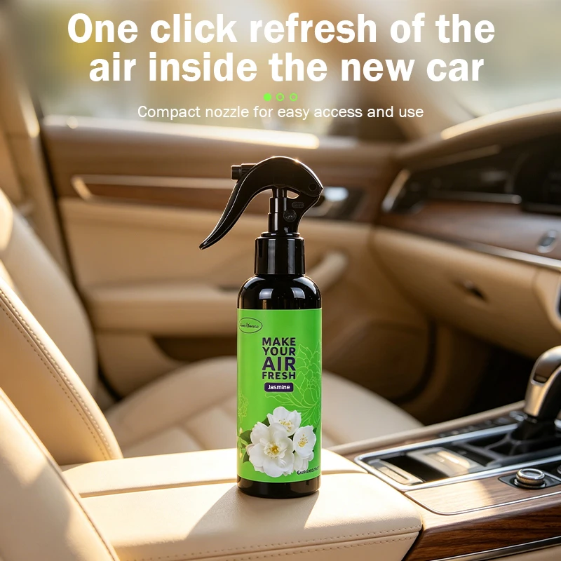 1pcs Jasmine Premium Car Air Freshener, 150ml Fragrance Spray for Cars, Homes, Clothes and Bathrooms, Long-Lasting Pleasant Scent, Romantic Atmosphere, Ideal for Wardrobes, Pet Rooms, Lockers, Shoe Cabinets, Offices, Hotels, Gifts, Weddings/Travel