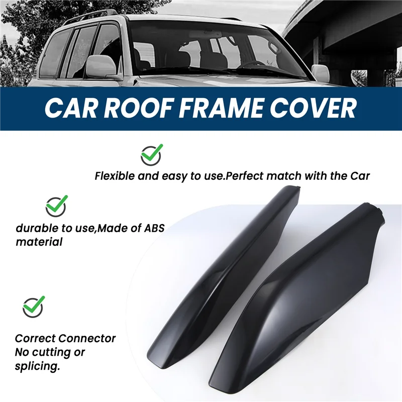

Classy-Car Roof Rack Cover Baggage Slide Rail Protection Lid 6349260040 For Toyota Land Cruiser Prado LC120 03-09