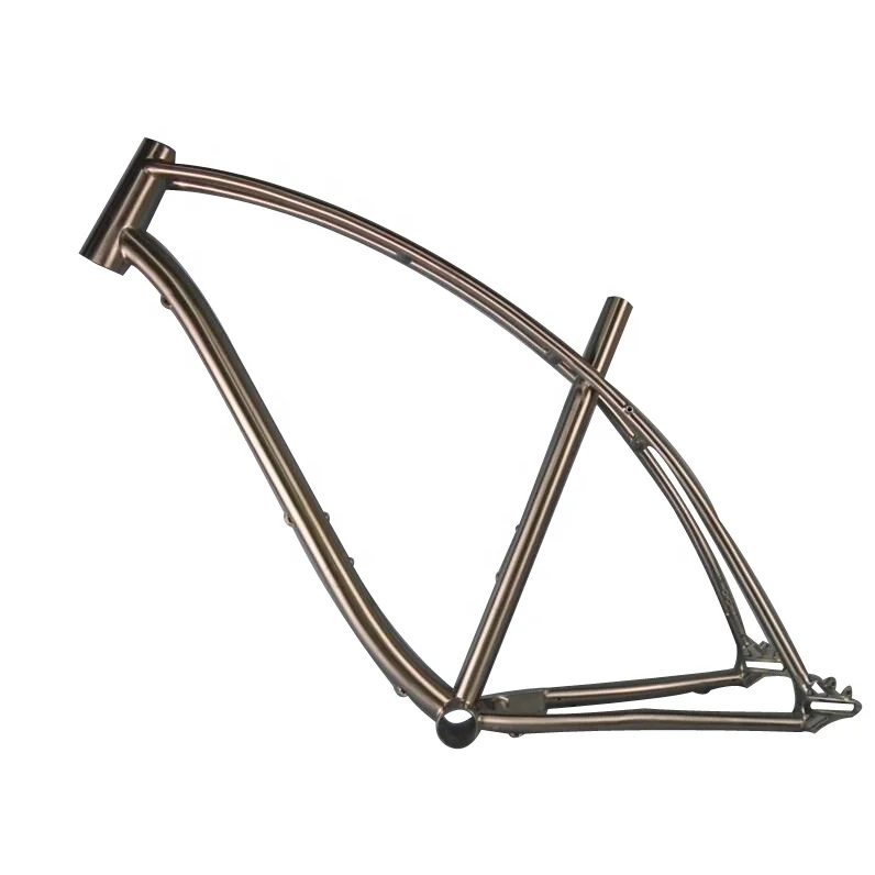 

Fashion Style Titanium Mountain Bicycle Frame with Belt Drive Design
