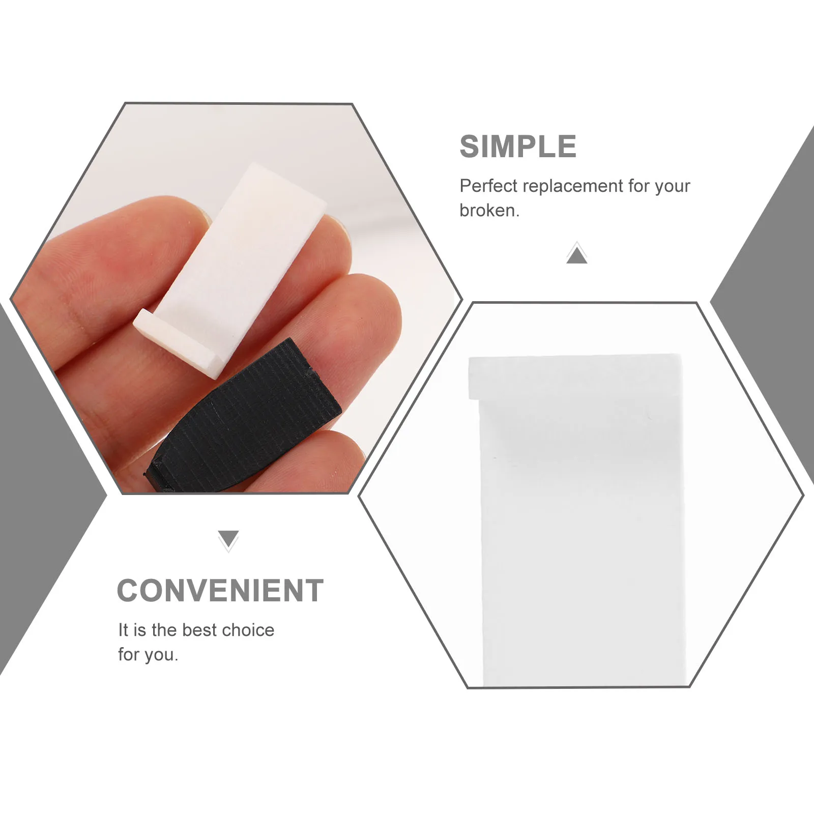 

4 Pcs Violin Shoulder Pad Bow Piece Accessory White Flakes Fiddlestick Accessories