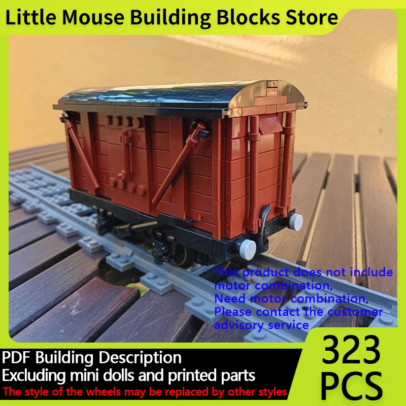 

City Car Model MOC Building Bricks Railway Powered Up Goods Van Modular Technology Gifts Holiday Assemble Children Toys Suit