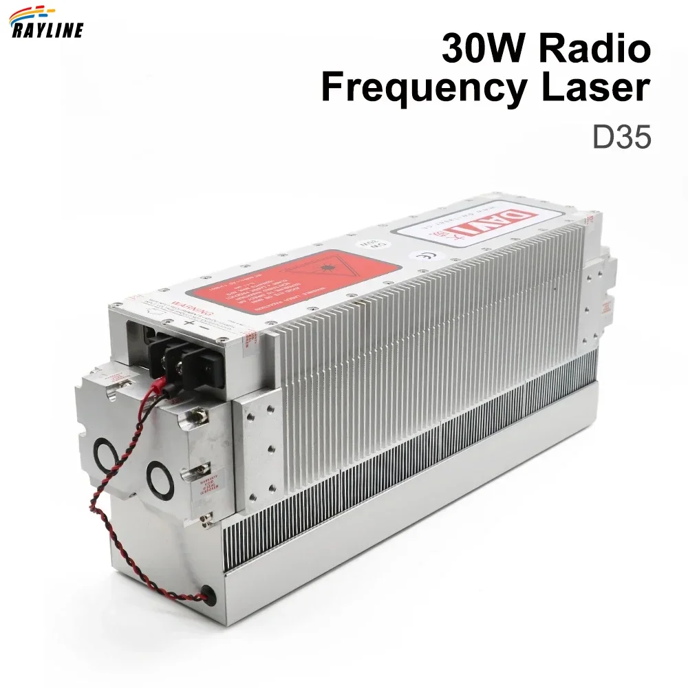 30W D35 DAVI CO2 RF Laser Tube 10.6/9.3/10.2um Metal CO2 laser tube For CO2 laser engraving and marking machine