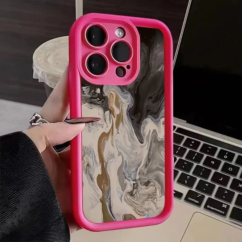 防水携帯電話ケース,グラデーション付きブラックケース,iPhone 14 15 11 12 13 pro max 7 plus xs max xr
