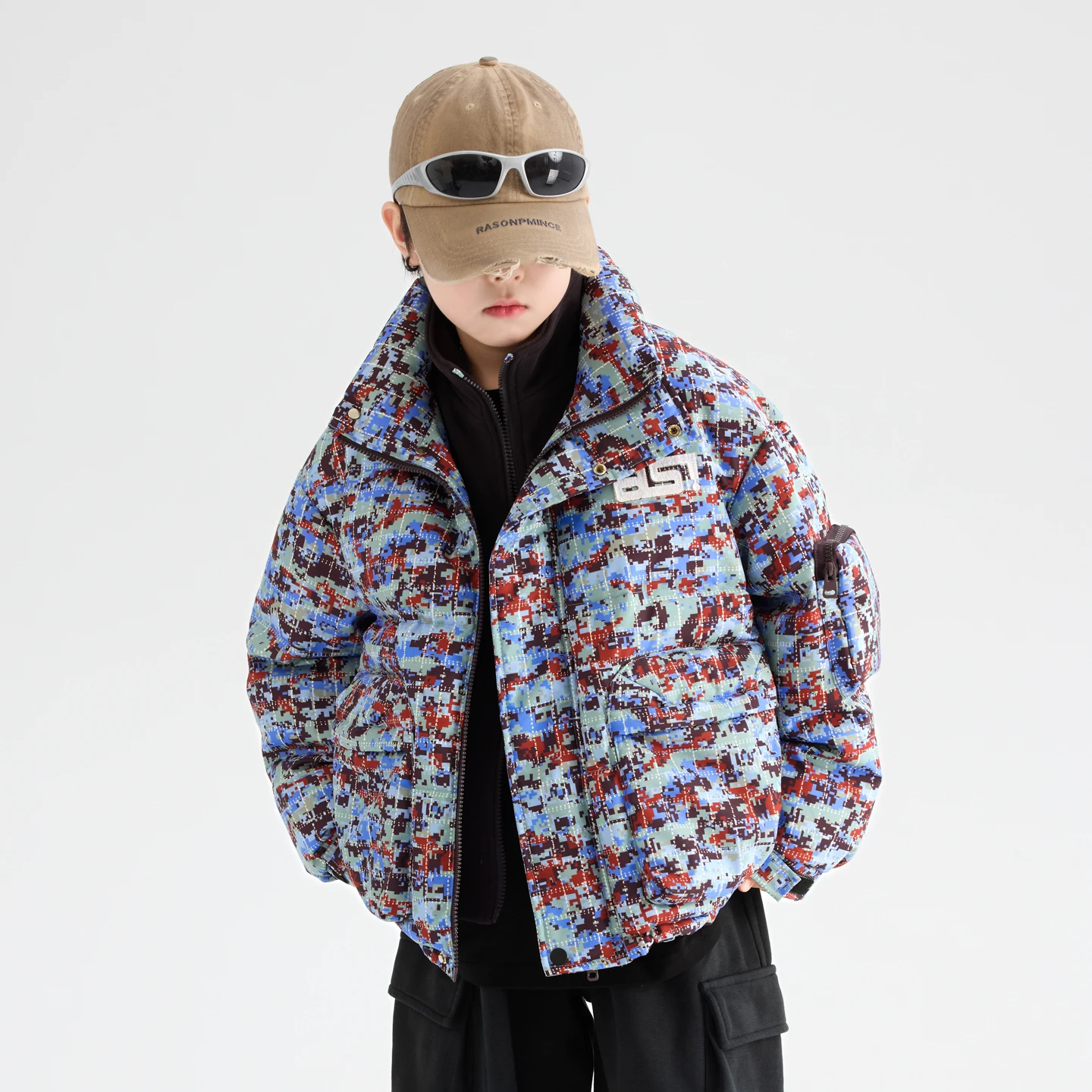 

Autumn Thickened Down Cotton Boys Jacket Children Warm Coat Toddler Kids Street Style Camouflage Outwear Clothes Boys Clothing