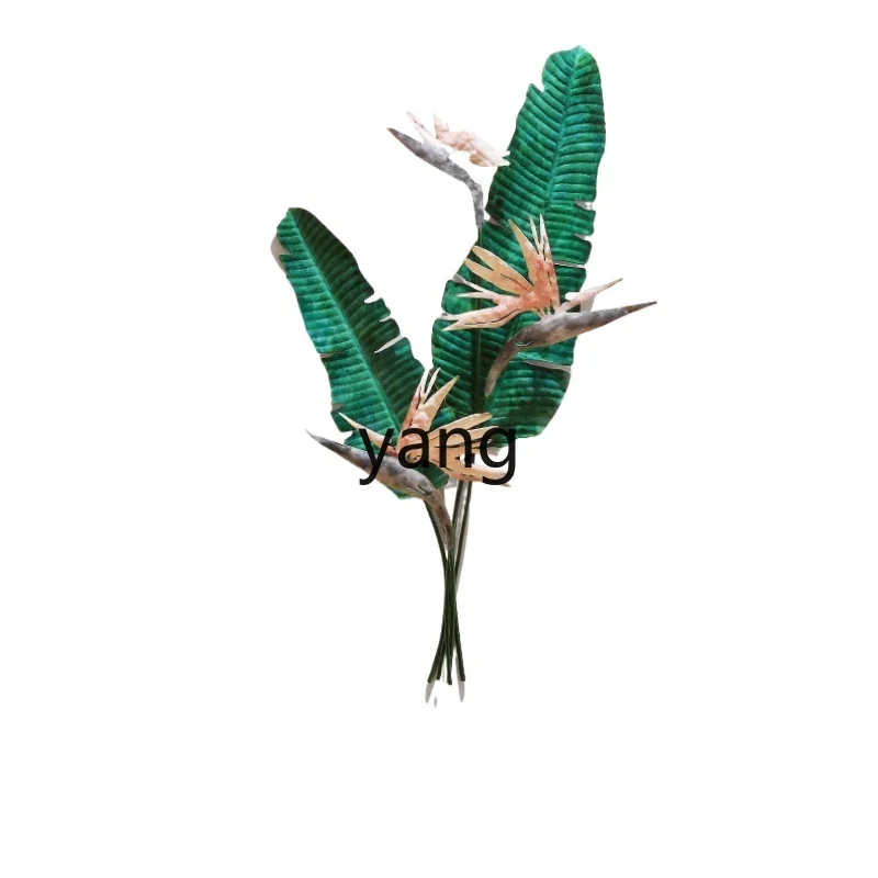 

LH Vintage Pastoral Style Iron Green Plant Flower Mural Wall Decoration Hanging Ornaments