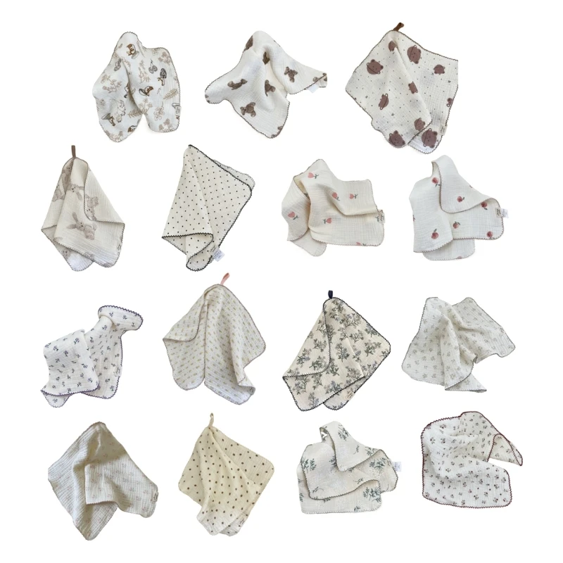 

Muslin Washcloths Muslin Burp Cloths Burping Cloths Burp Rags UltraAbsorbent Infant Cotton SalivaTowel Baby Essential