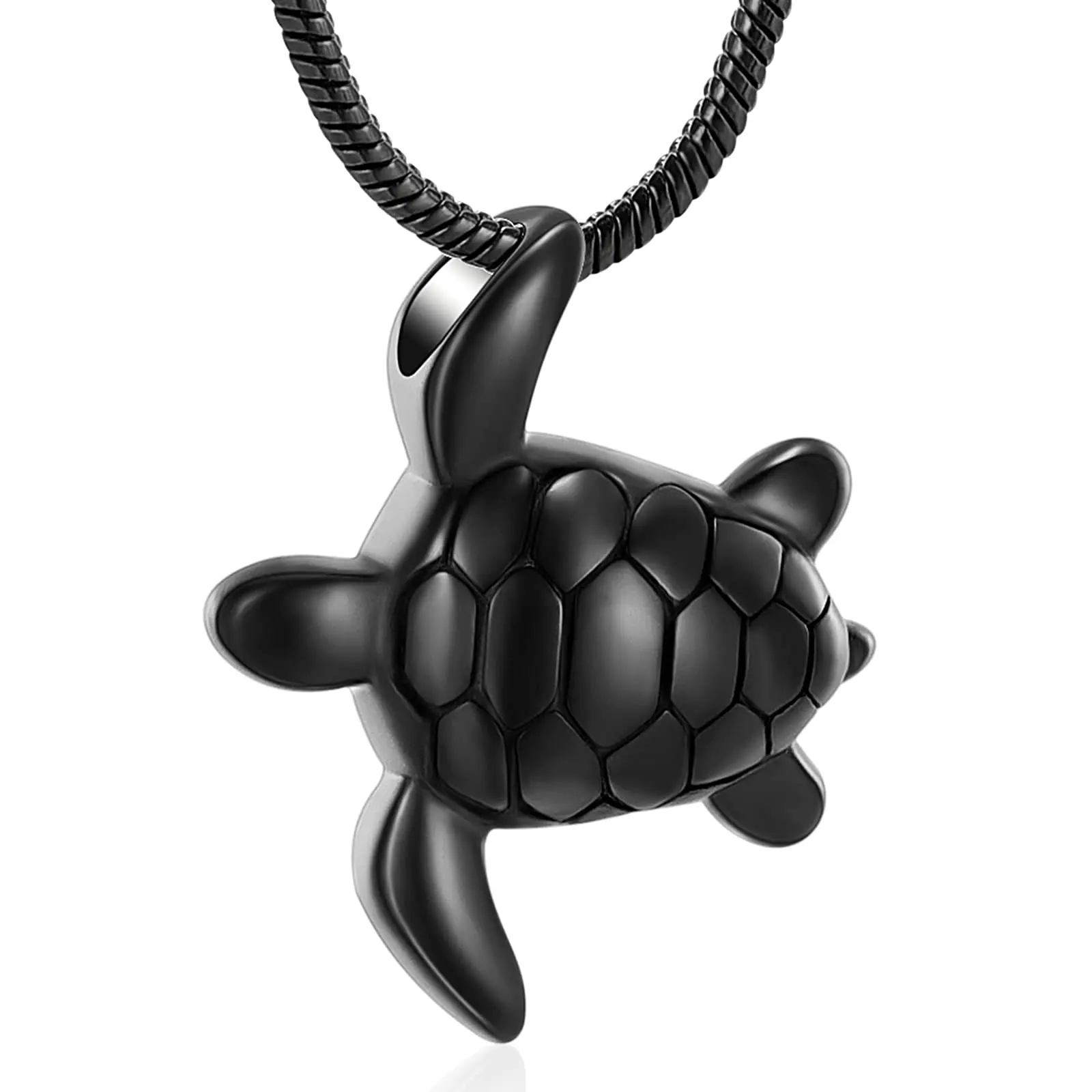 Sea Turtle Urn Necklace for Ashes Stainless Steel Cremation Jewelry for Women Men Ashes Pendant Keepsake Memorial for Necklace