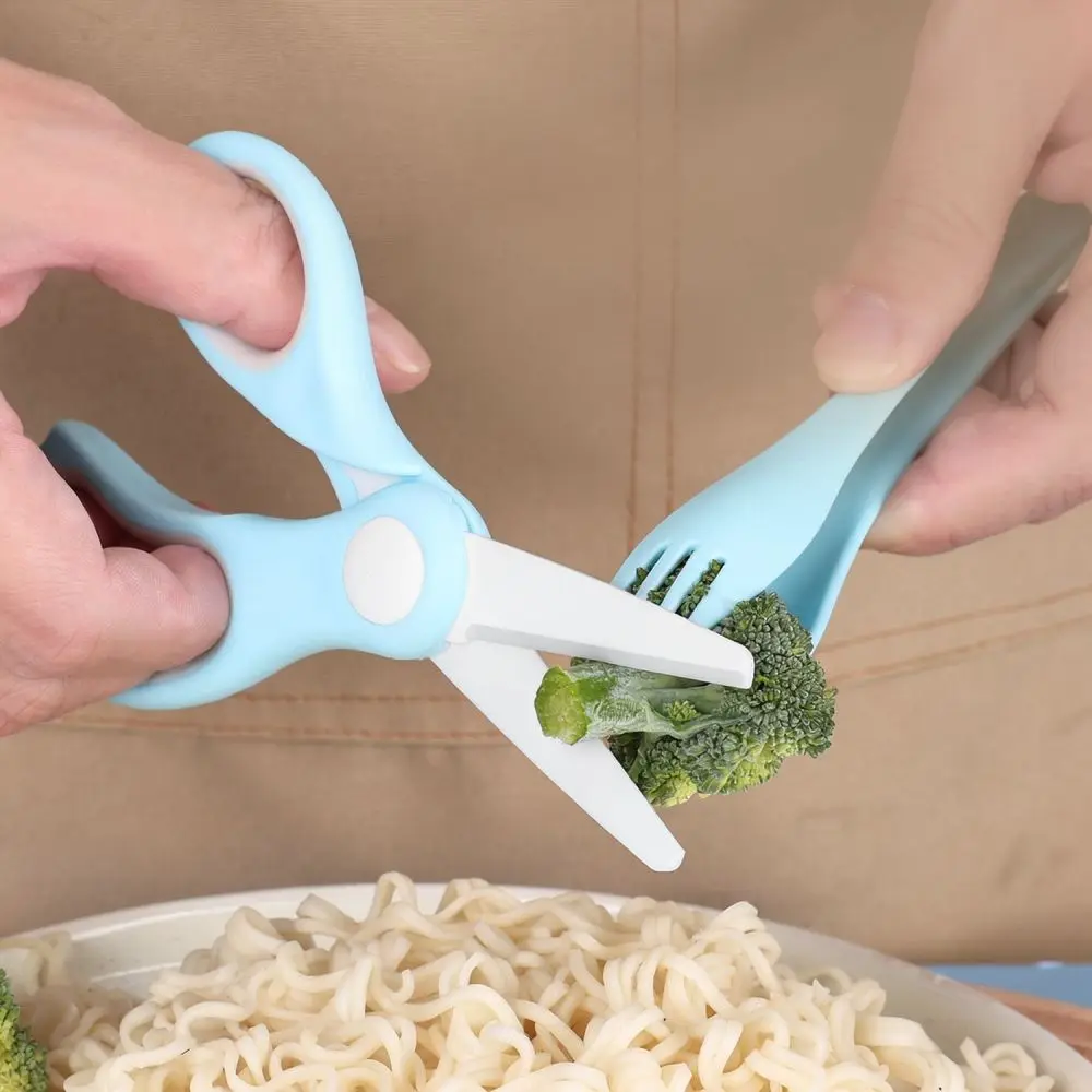 Ceramic Food Shears For Baby Kitchen Utility Cutter Infant Feeding Accessory Heat Resistant With Storage Box