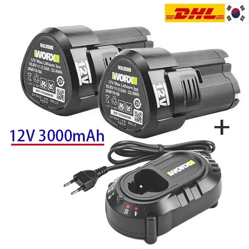 NEW 3000MAh Replacement Battery for WORX Kress 12V Power Tool WA3506 WU127 WU128 WU130 WU131X WU132 WU280 WX128 WX129