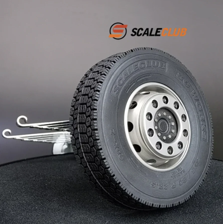 Scaleclub 1/14 metalowy ochronny pierścień z wydrążoną pokrywa piasty ochronną do Tamiya Lesu dla Scania Man Actros Volvo części samochodowe