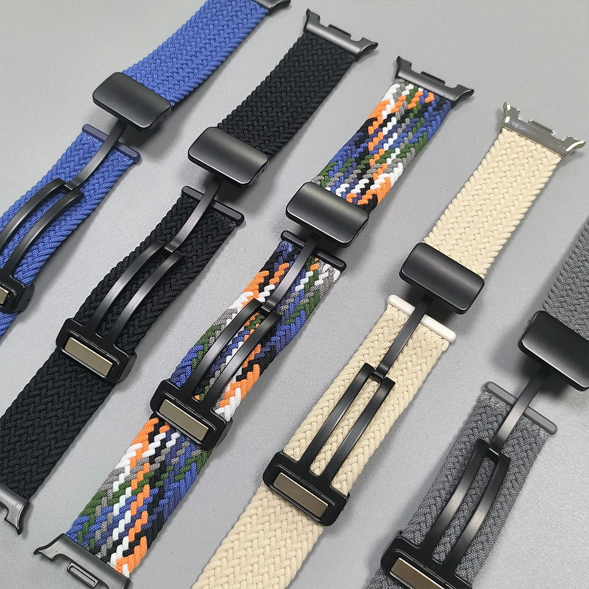 Nylon Strap No Gaps For Samsung Galaxy Watch 9/8 40mm 44mm Magnetic Band for Galaxy Watch 8 Classic 46mm Elastic Wristband