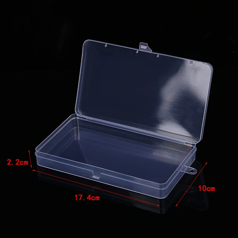 Dustproof Durable Strong Jewelry Storage Case Container Mini Plastic Box Rectangular Box Transparent Box Packing Box Storage Box
