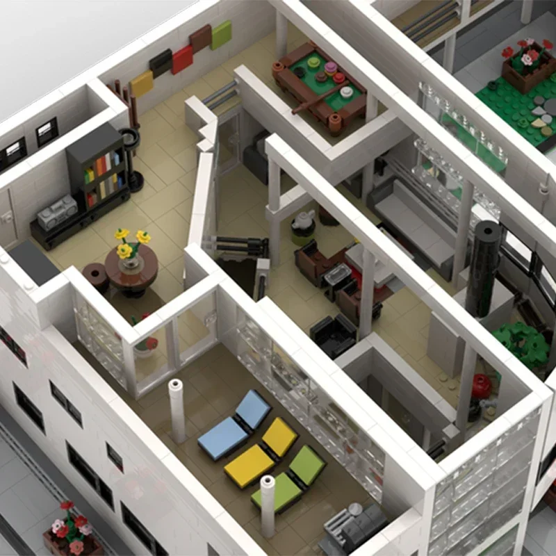 Moc Bouwstenen Street View Model Beroemd Hotel 2 Technische Bakstenen DIY Assemblage Constructie Speelgoed Voor Kinderen Vakantiecadeaus