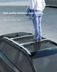 Universal SUV luggage rack aluminum alloy travel luggage crossbar roof rack load-bearing crossbar rack