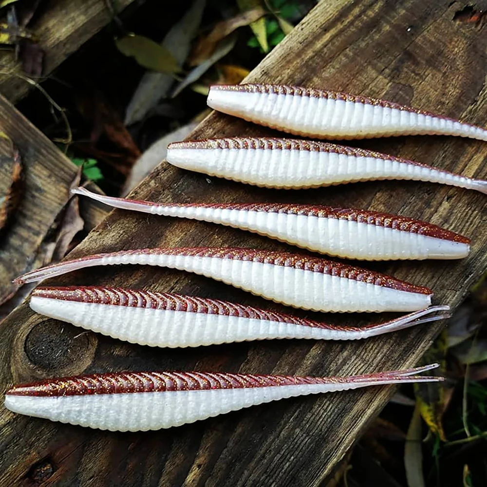 ESFISHING Señuelo de silicona suave sábalo cola horquilla olor a pez - imagen 4