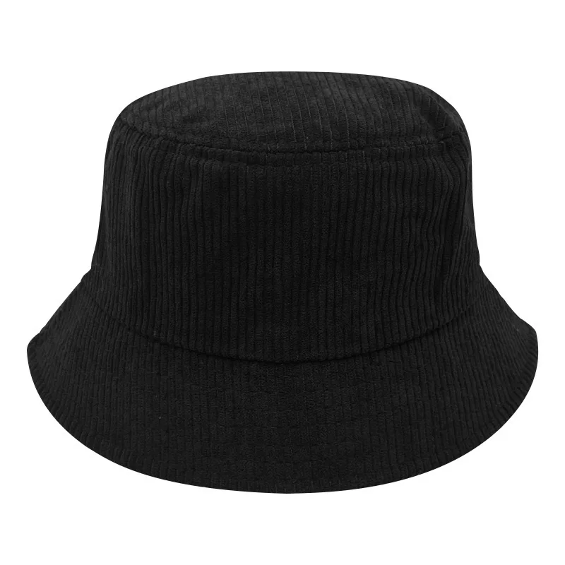 Professional Customized High Quality Embroidered Corduroy Fisherman\'s Hat Design Your Own Corduroy Logo Fisherman\'s Hat