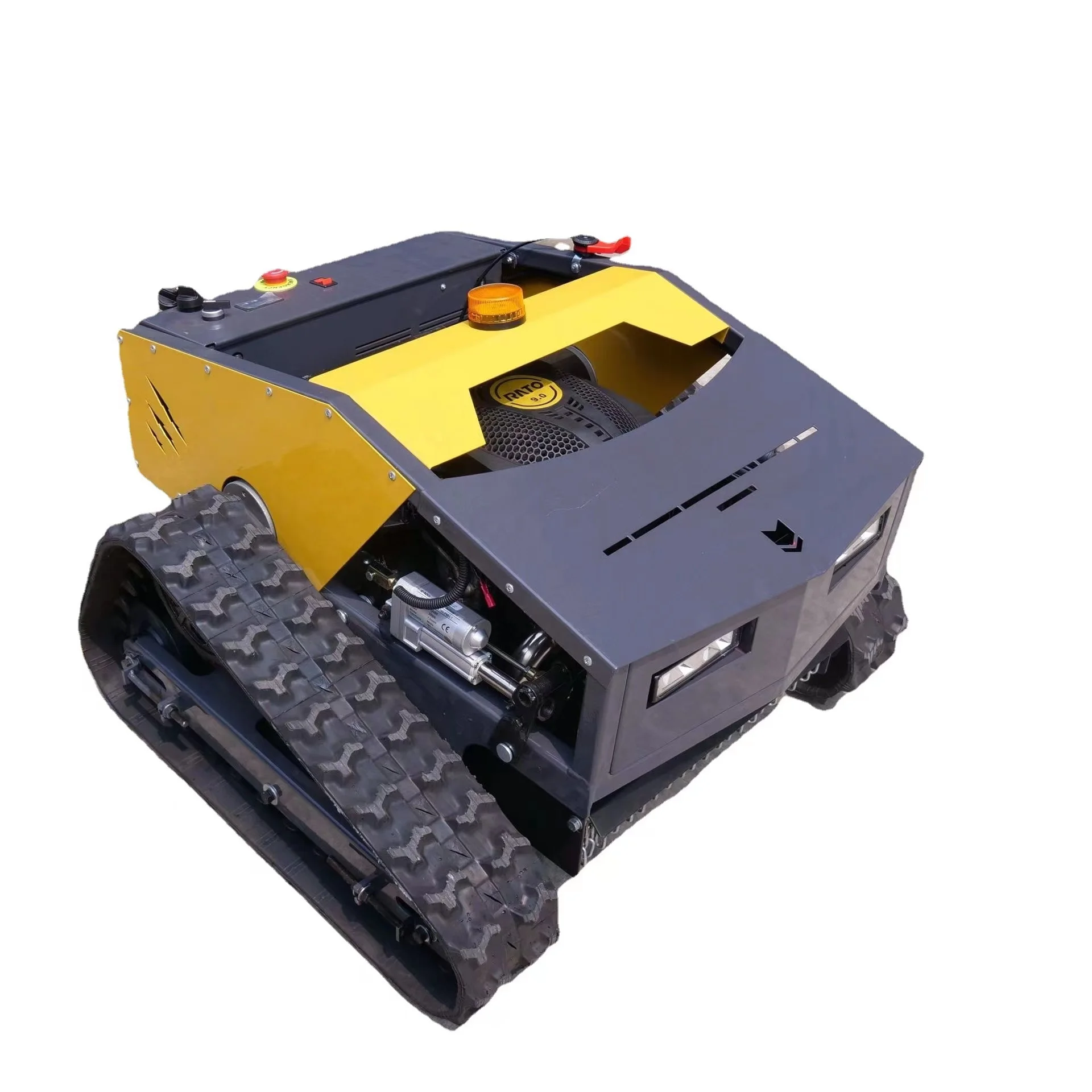 CE Approved Walking Robot Lawn Mower Rubber Crawler Blade Cutting Type Agriculture 196cc DIY Grass Box Borderless Auto Mowing