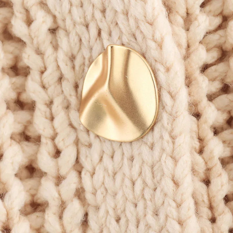 Fashion Women's 2025 New Single-Breasted Knitted Women Sweater Coat Autumn Winter Casual Solid Color Sweater Coat For Women H319