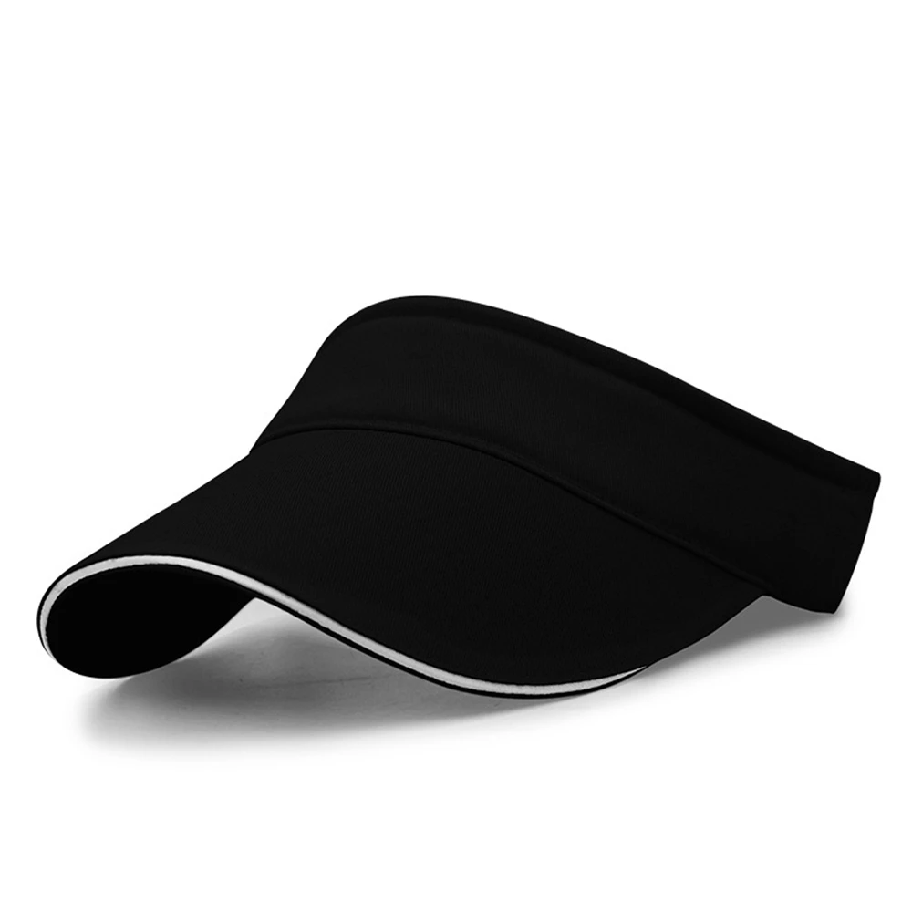 

Black Visor Summer Hats for Women Men Golf Sun Hat Adjustable Baseball Caps Empty Top Cap UV Protection Sports Hat Red White