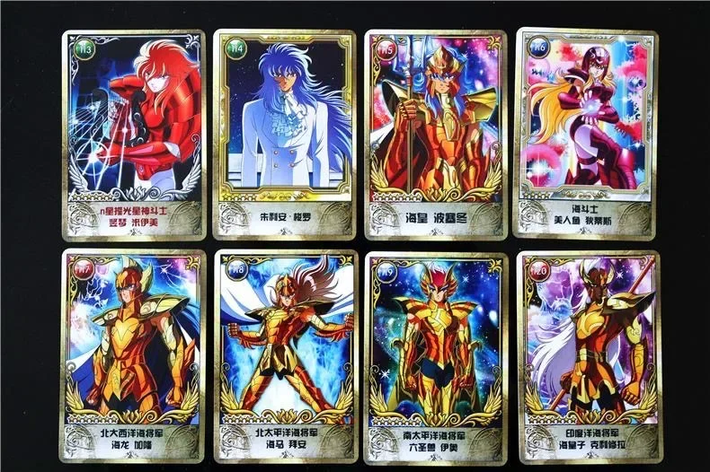 Saintseiyaゴールドキャラクターコレクション、テレビ映画、ブロンズセイント、ゴッド、戦士、スペクター、マリナ、ハイガ、シャロン、ビキ、シュン、182個のカード